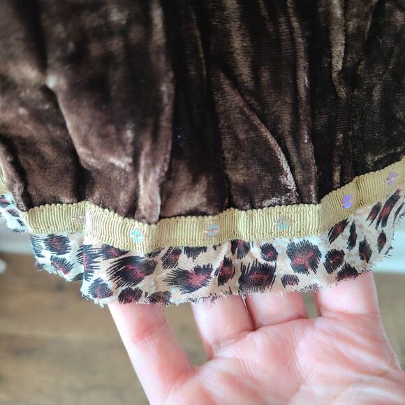 Passion Concept Beaded Lace Women's Top Cardigan SZ Small Brown Festival Boho - Picture 9 of 13